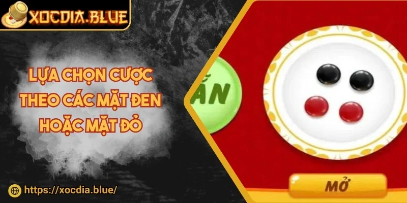 Lựa chọn cược theo các mặt trắng hoặc mặt đỏ